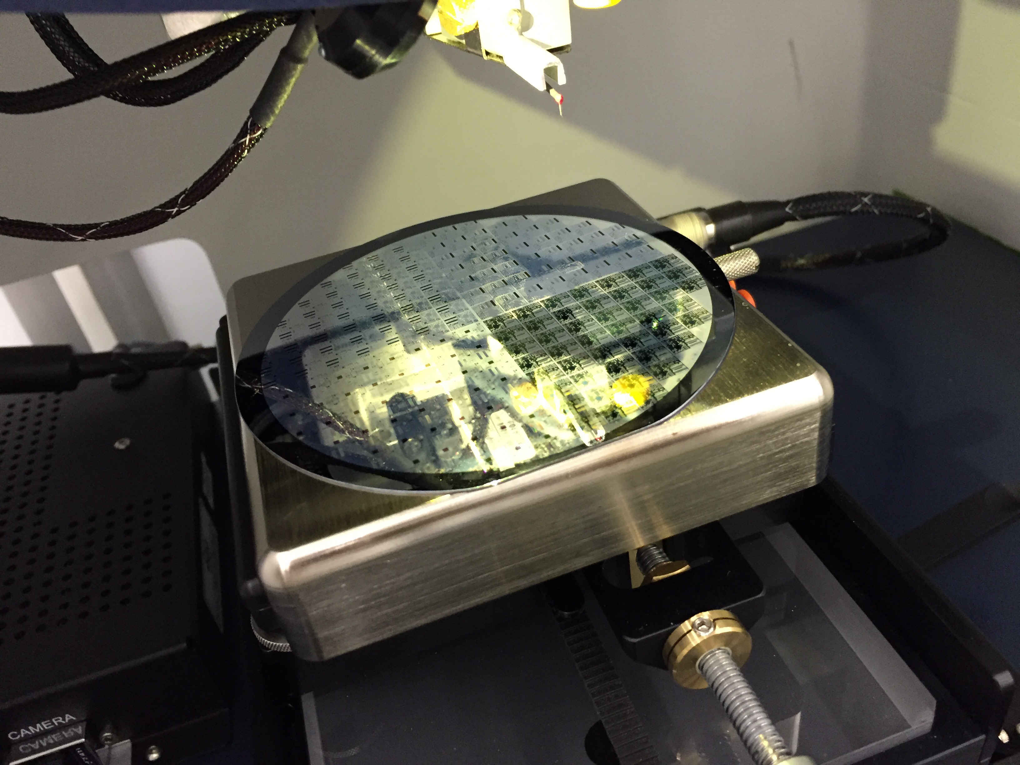 wafer being analyzed wafer being analyzed